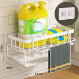 Wall Mounted Sponge Soap Dish Towel Rack
