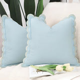 Wave Edge Cotton Cushion Cover