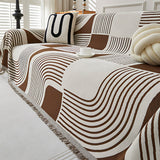 Wavy Stripe Boho Sofa Cover