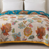 Wildbloom Reversible Flora Cotton Blanket
