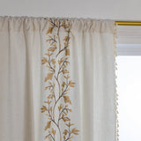 Willow Floral Elegance Tassel Curtain