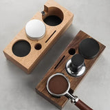 Rectangular Wood Coffee Tamper Station