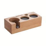 Rectangular Wood Coffee Tamper Station