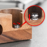 Rectangular Wood Coffee Tamper Station