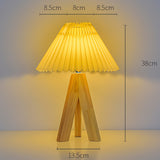 Wooden Tripod USB Table Lamp