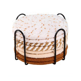 Woven Whirl Coaster Set | 8Pcs Set