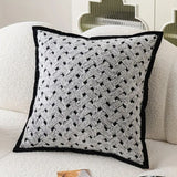 Zebra Dash Embroidered Cushion Cover