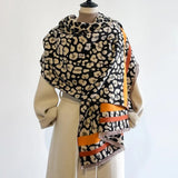 Savanna Style Wool Blend Shawl Scarf