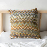 Zigzag Knit Boho Throw Cushion Cover