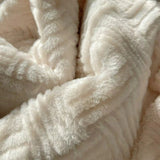 Seraphina Soft Jacquard Rabbit Plush Blanket