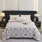 Zyra Double Layer Geometric Throw Blanket