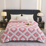 Zyra Double Layer Geometric Throw Blanket