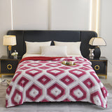 Zyra Double Layer Geometric Throw Blanket