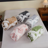 Zyra Double Layer Geometric Throw Blanket