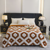 Zyra Double Layer Geometric Throw Blanket