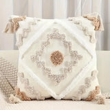 Bohemian Bliss Tufted Pillow Cover