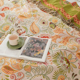Autumn Leaf Boho Reversible Blanket