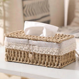 Lunor Braided Woven Tissue Box